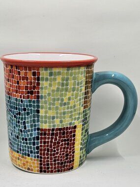 Starbucks Barista Colorful Mosaic Coffee Mug 2002